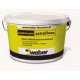 Декоративная штукатурка Силикат-Силиконовая Weber.pas extraClean 1,5mm, 25кг, расход 2,5 кг/м2